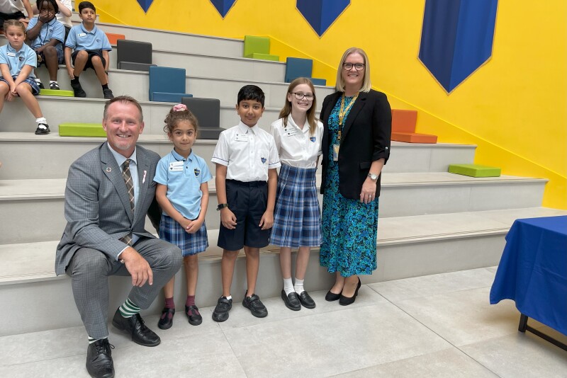 Head of Primary Sarah Gray with Principal Giles Pruett