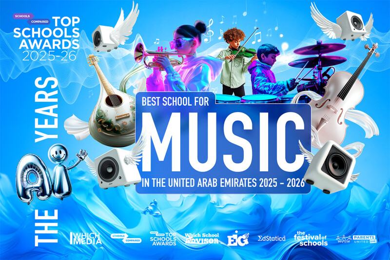 Top Schools Award for The Best School for Music in the UAE including top Dubai Music schools